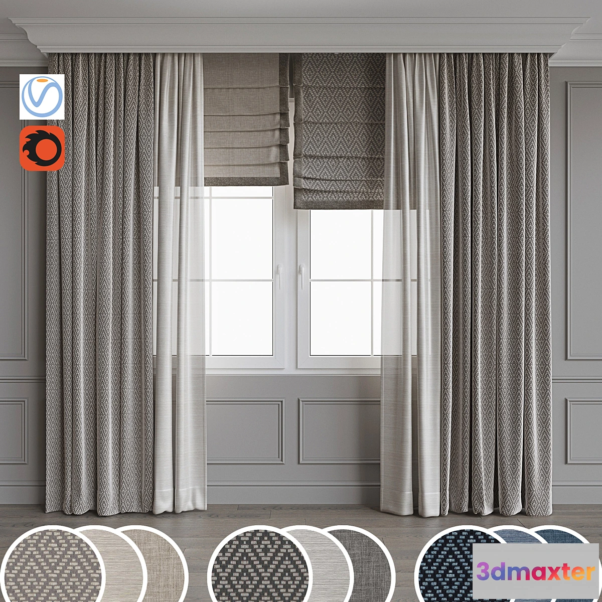 547111 - Portiere in a modern stele 8