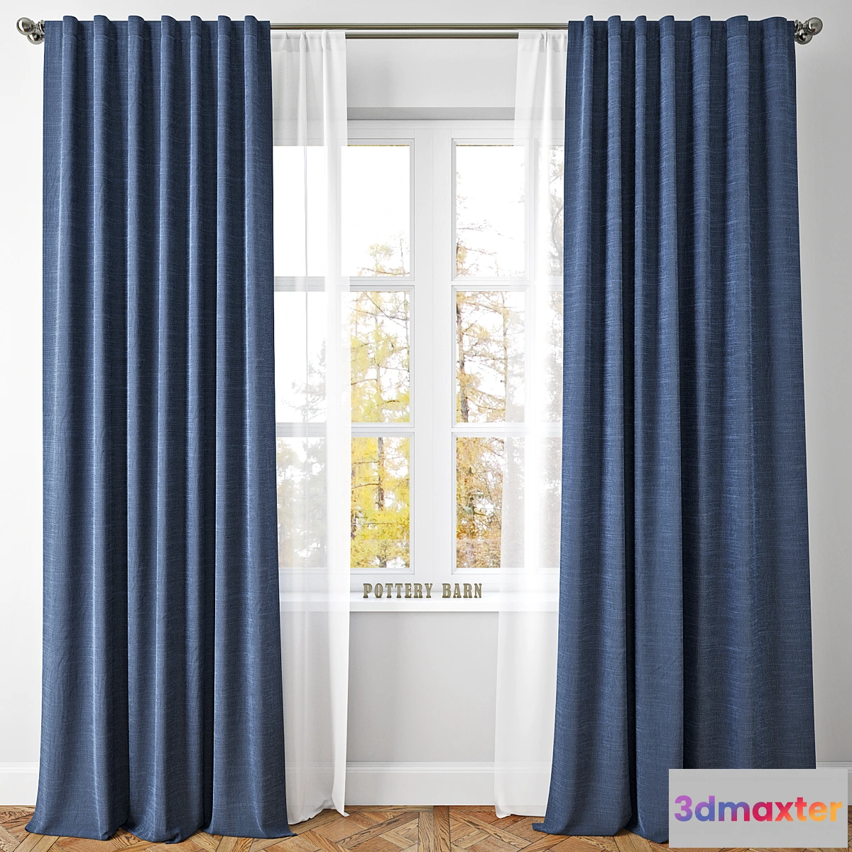 581452 - EMERY LINENCOTTON DRAPE-Pottery Barn