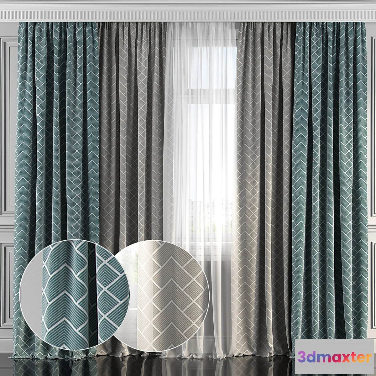590744 - Curtains with window 163
