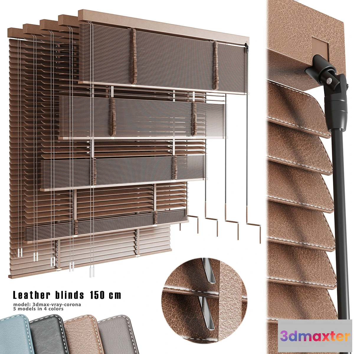 590798 - Leather blinds 150 cm