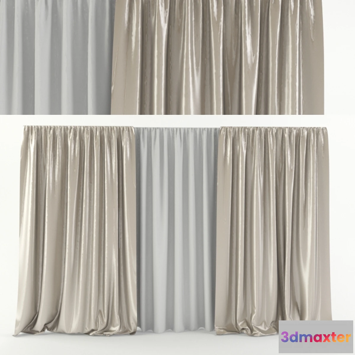 625345 - Open silk curtains