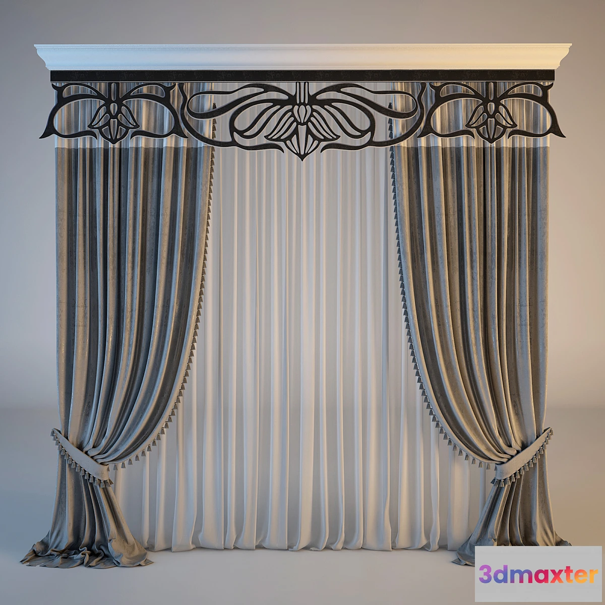 644005 - Classical curtain with lambrequins