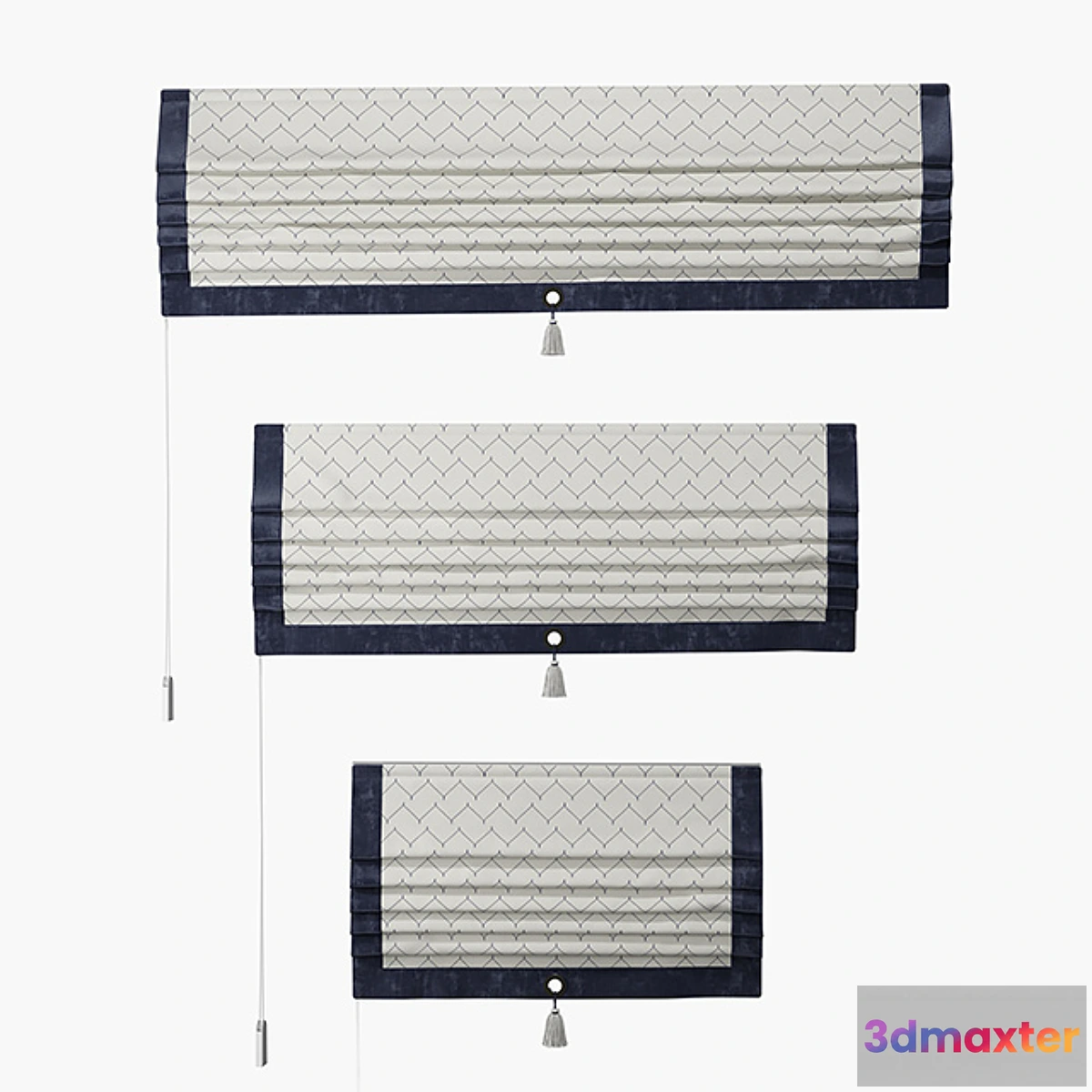 661183 - Set of straight Roman curtains TITOS