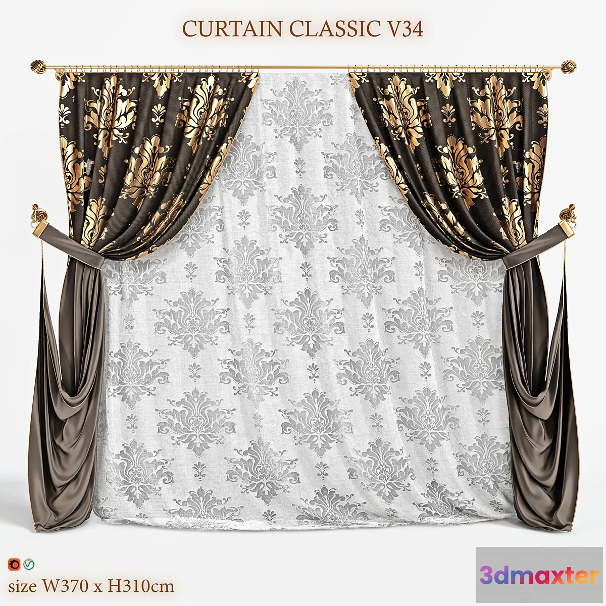 668161 - Blind classic V34 CURTAIN CLASSIC