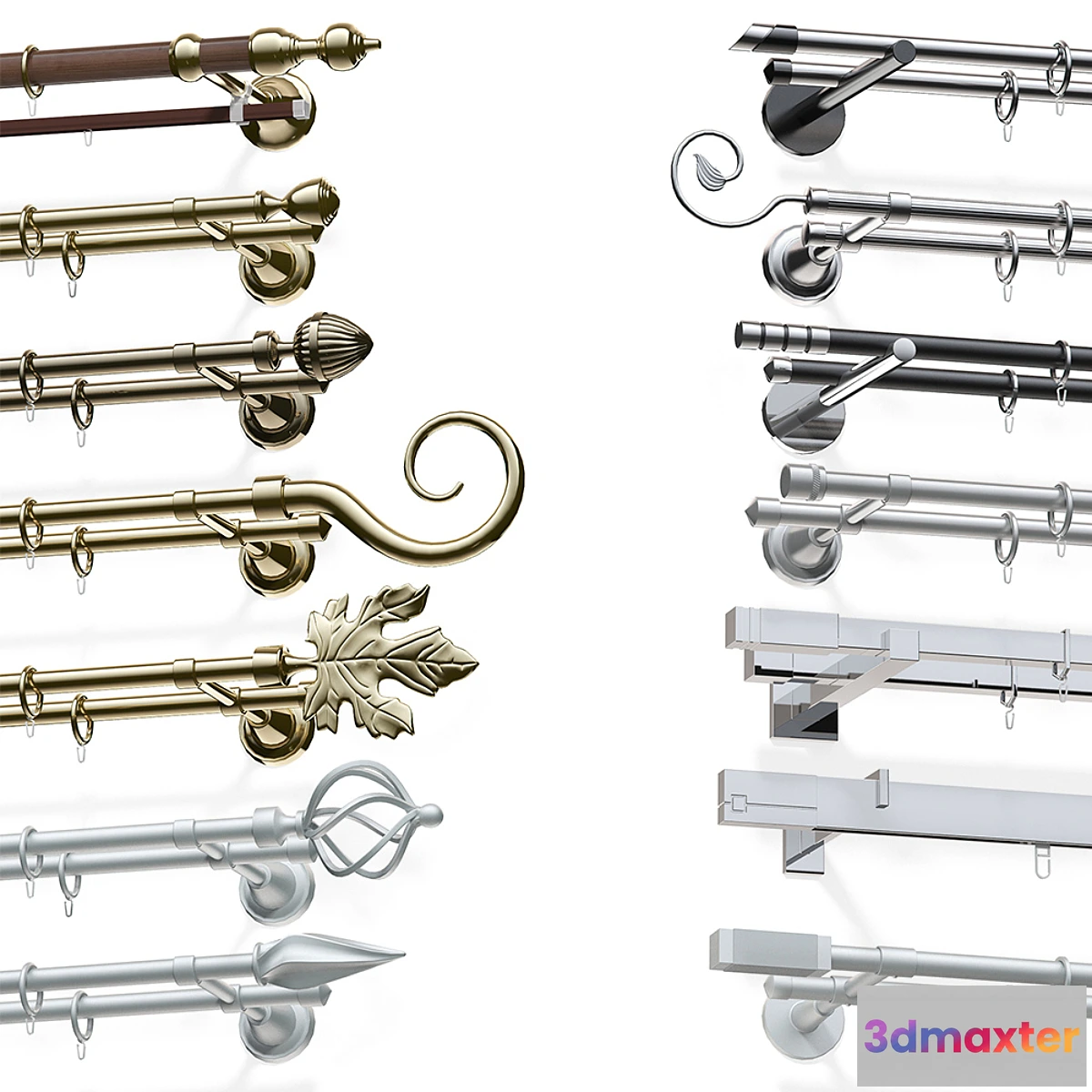 670459 - Curtain rails 14sht