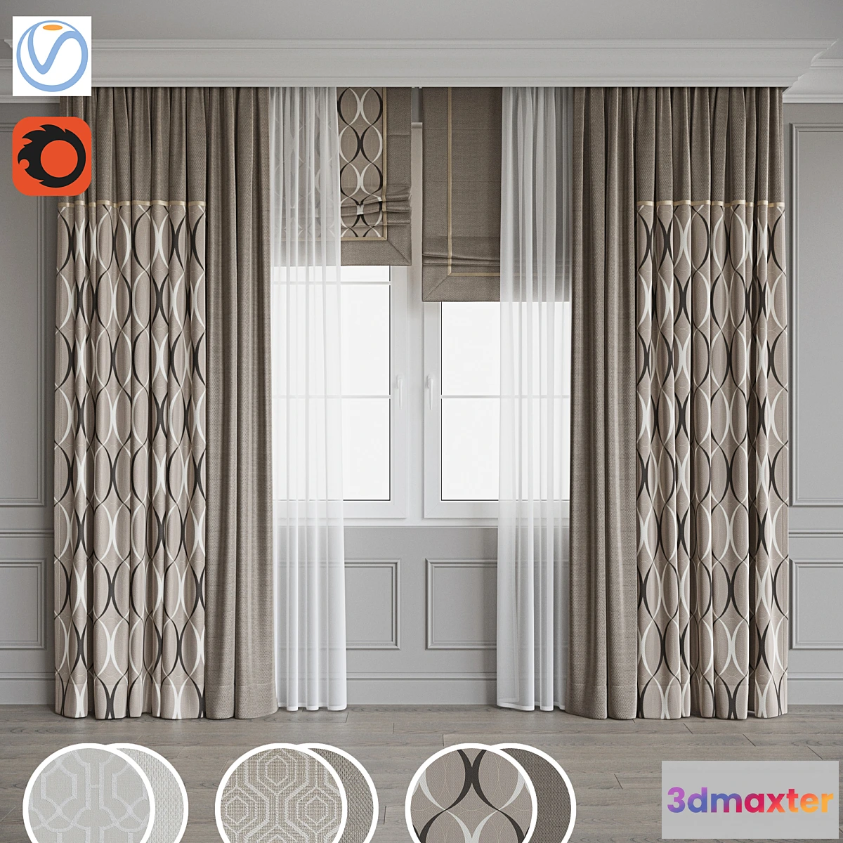 681108 - Set of curtains 98