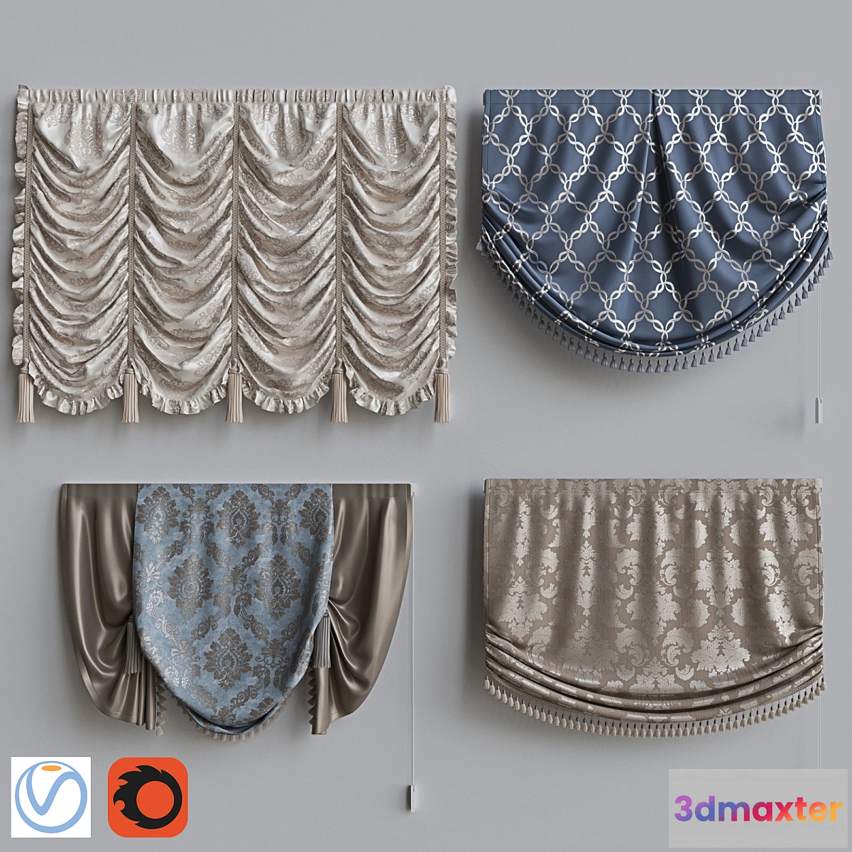 681112 - Set of Roman Curtains 5