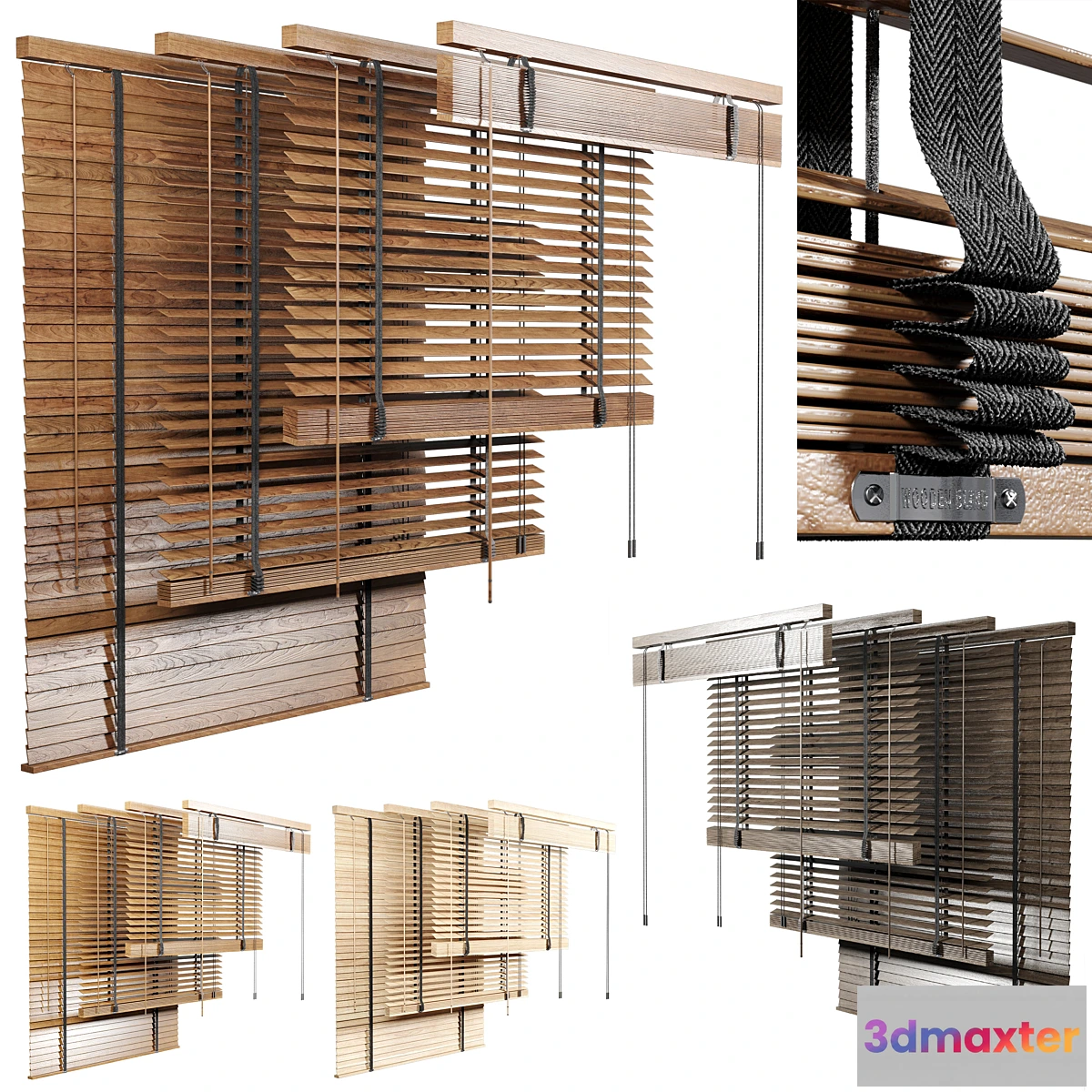 702666 - Wooden Blind 02 150cm