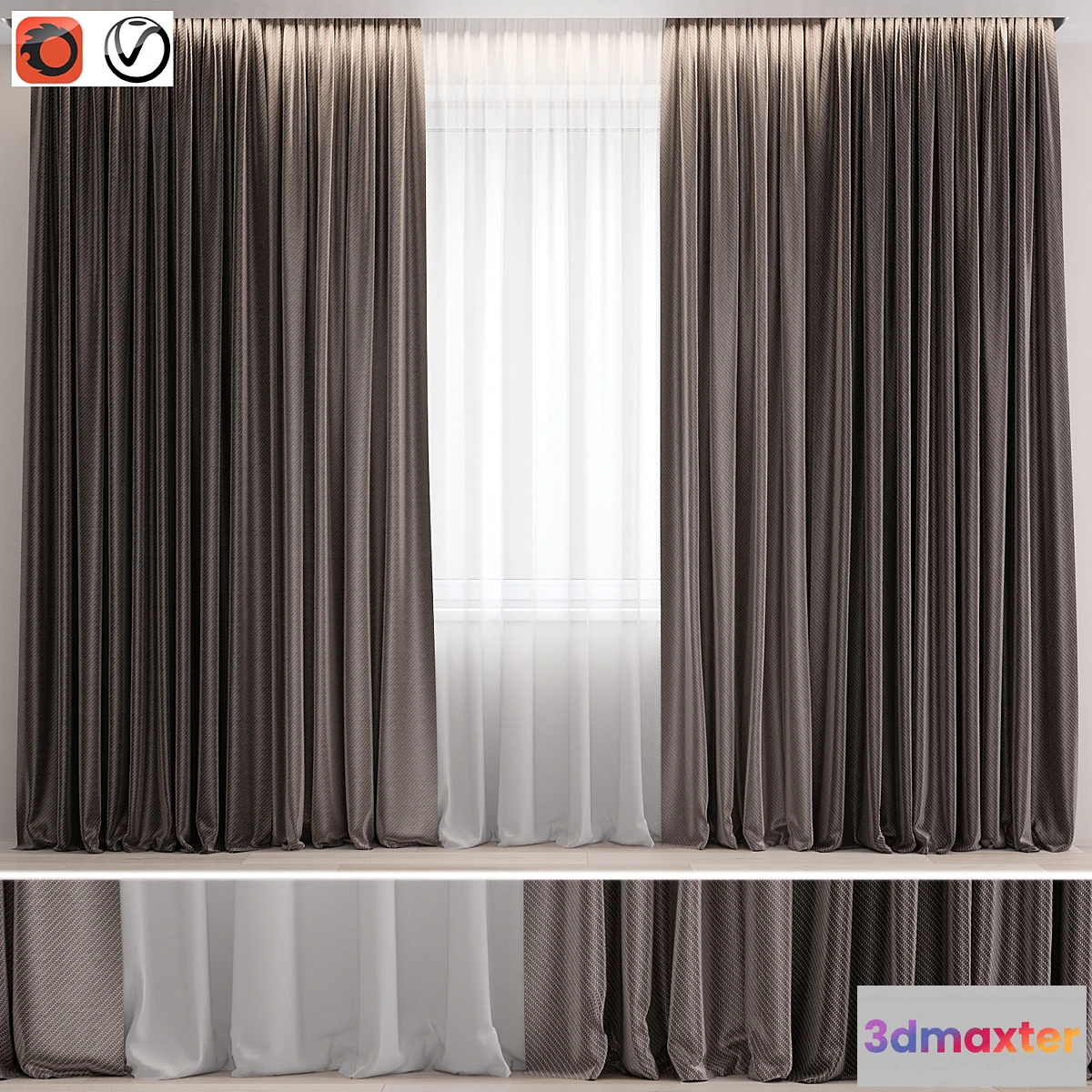 702904 - Curtains set 05 vray  corona