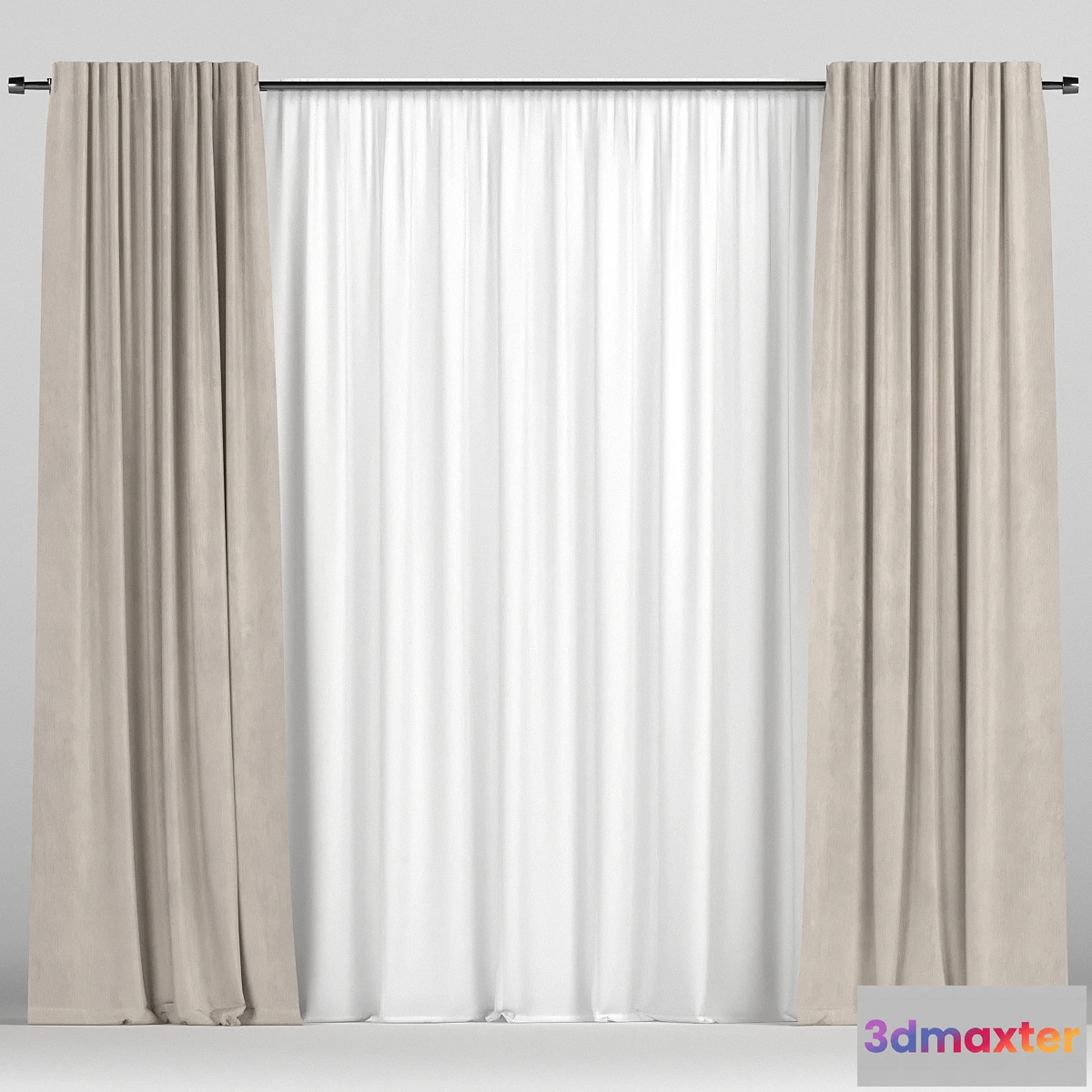 718270 - Curtains with tulle - No.3