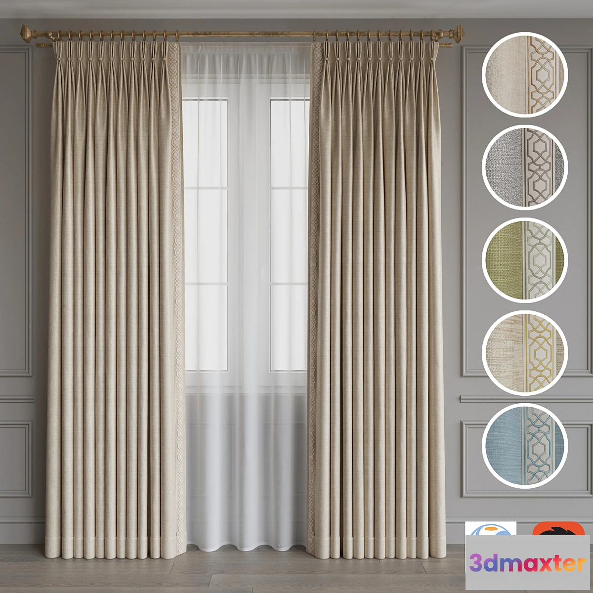 740269 - Portiere with braid 1 - No.2