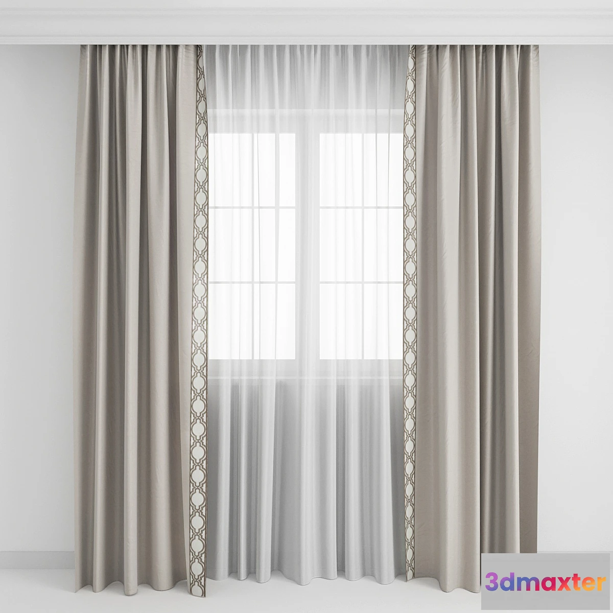 740307 - Curtains with a border1 - No.2