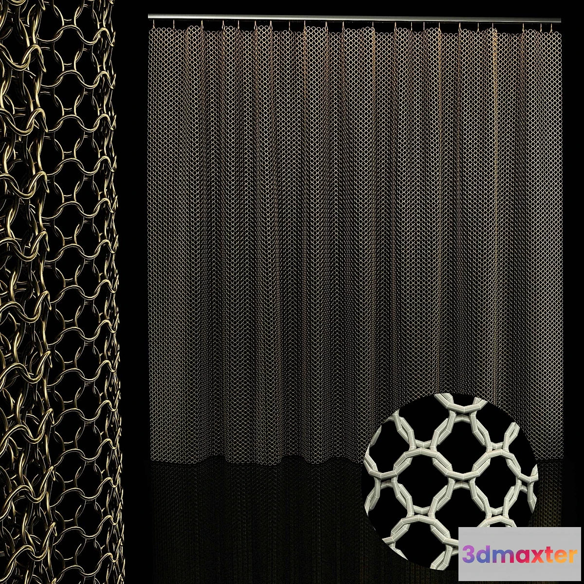 740415 - metal chain curtain - No.3