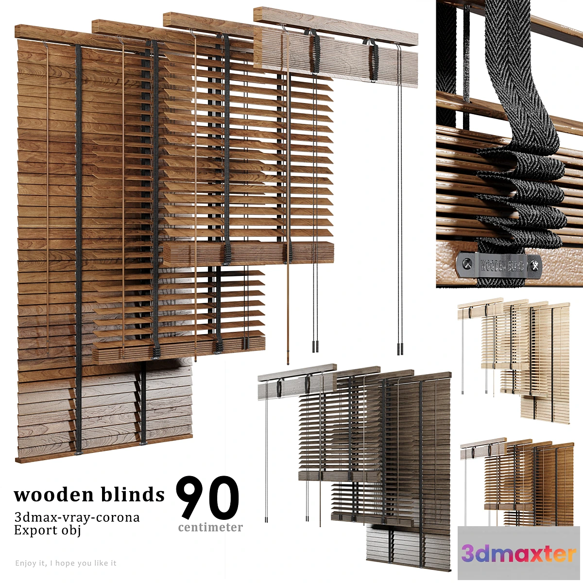 768283 - Wooden Blind 02 90cm