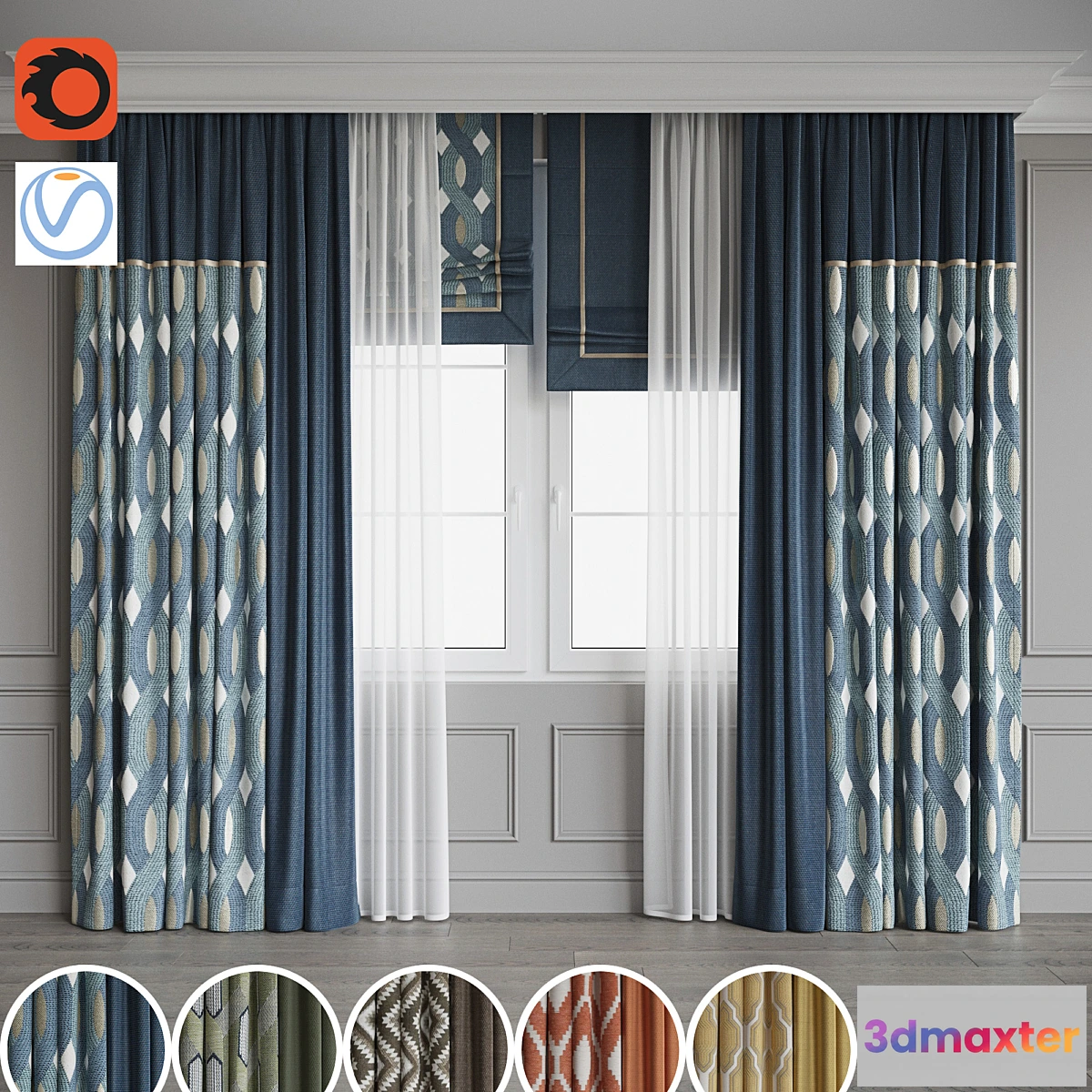 768285 - Set of curtains 102 - No.2
