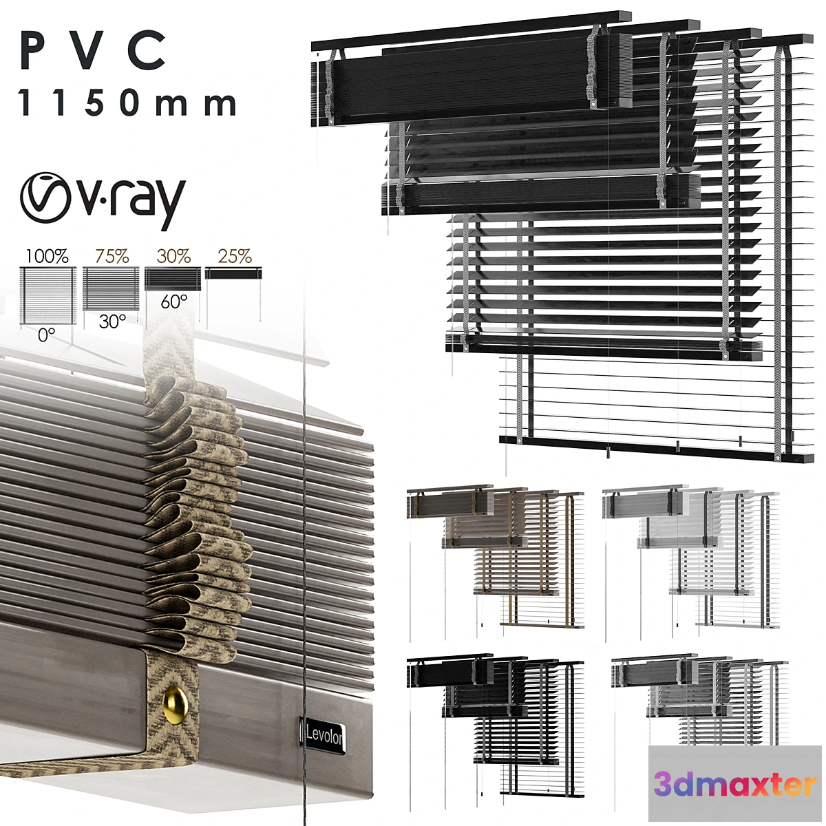 768289 - PVC Blind 1150 in 45 mm-Vray - No.2