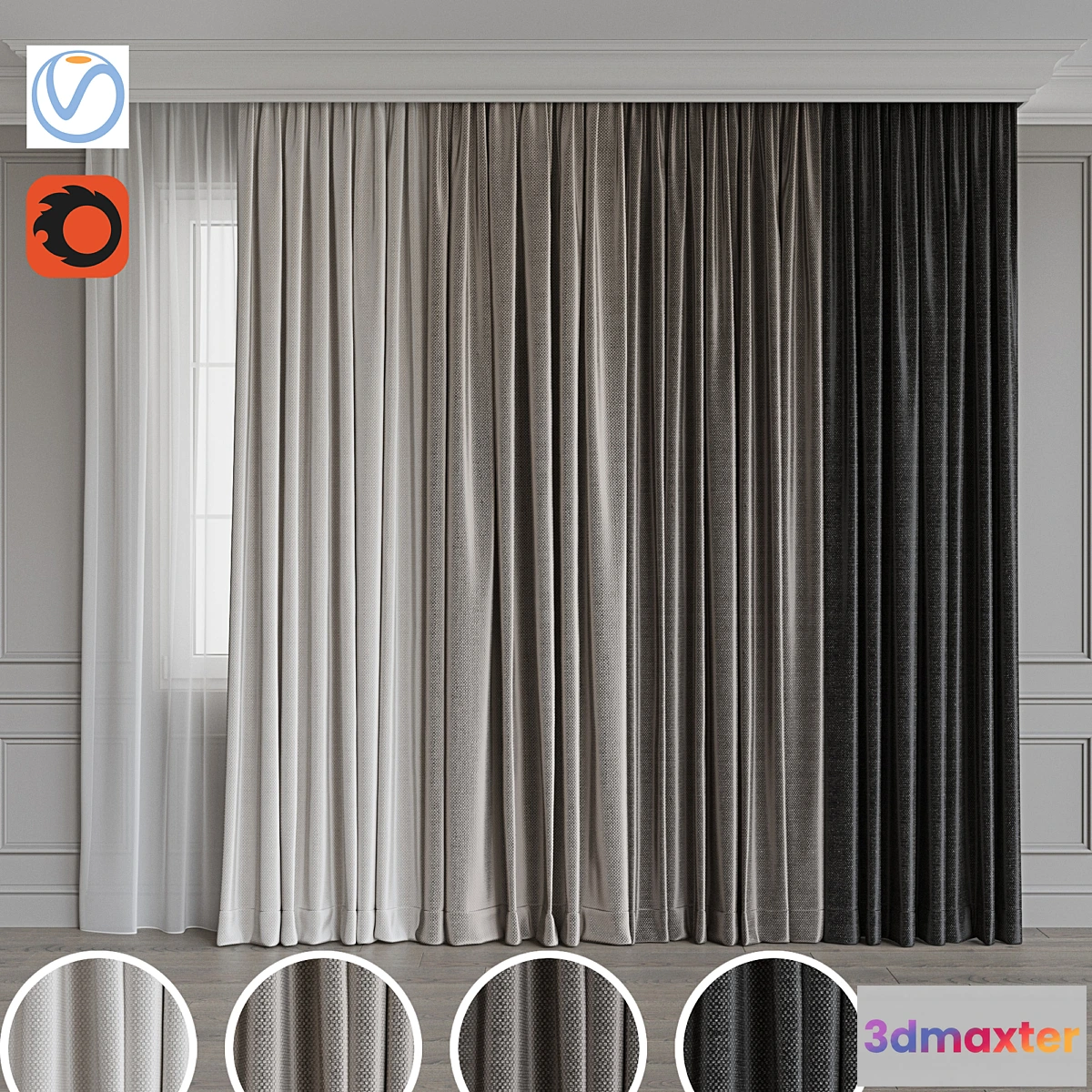 768517 - Set of curtains 105