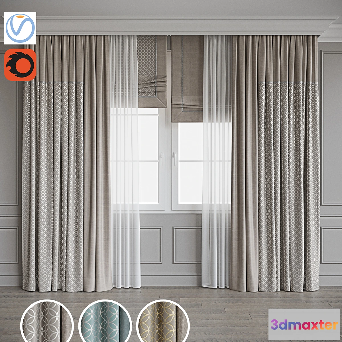 784374 - Set of curtains 106