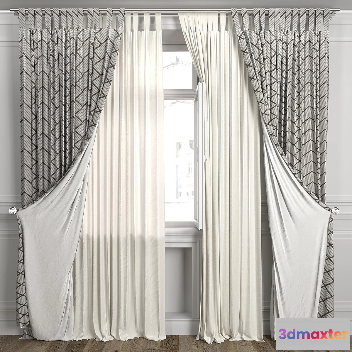 784406 - Curtains with window 484C - No.2