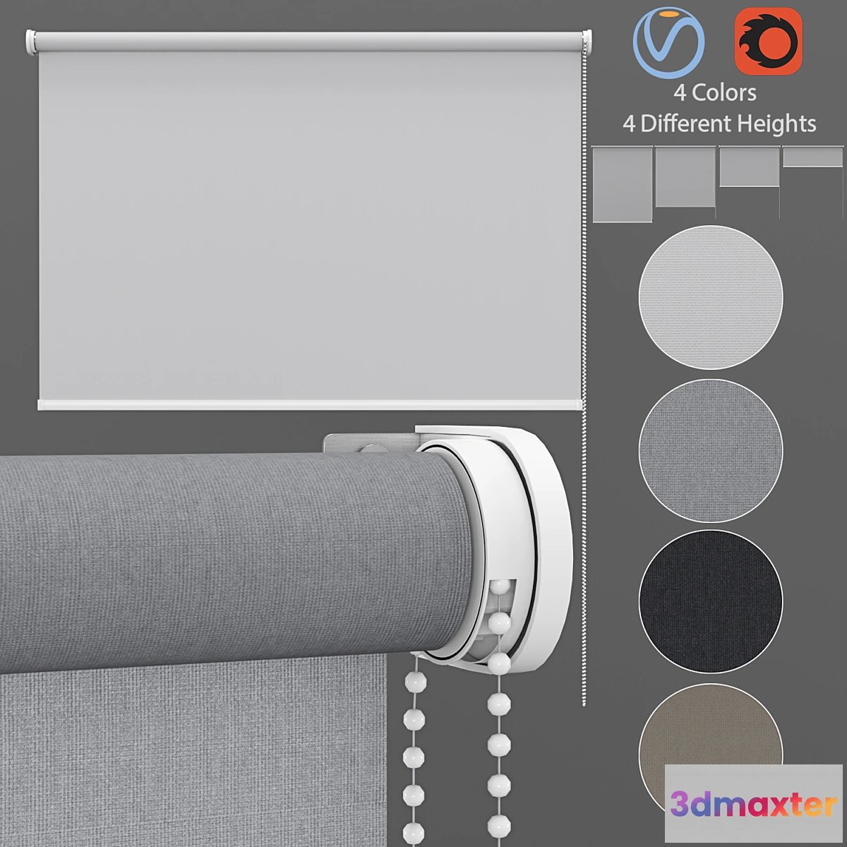 820660 - Roller Blinds Set 3