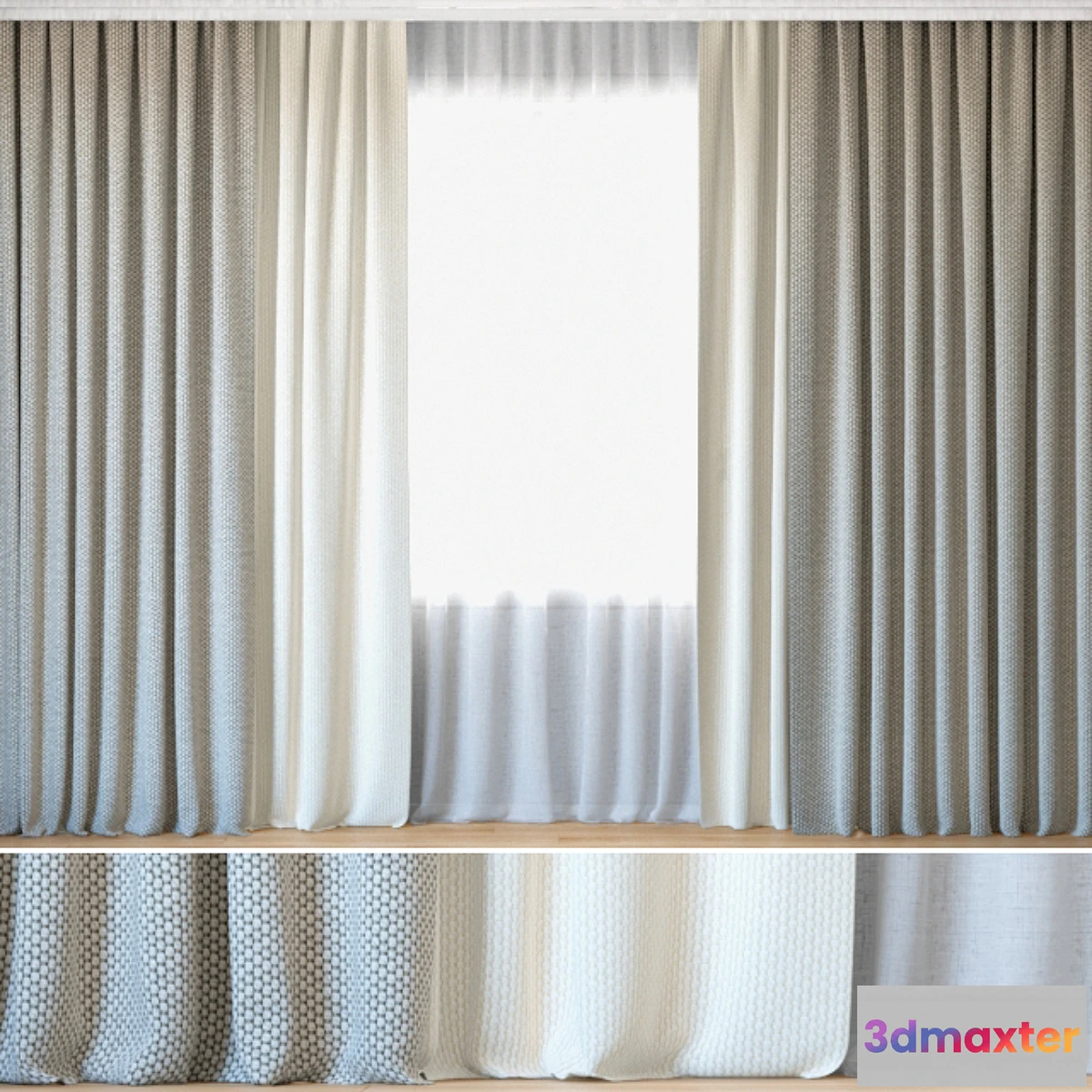 825318 - Curtains 102  Curtains with Tulle  ROHI  Opera - No.3