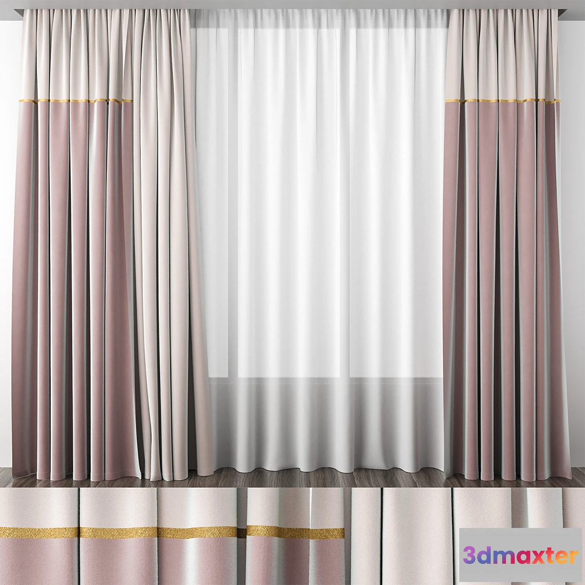 825416 - Dusty rose curtains - No.3