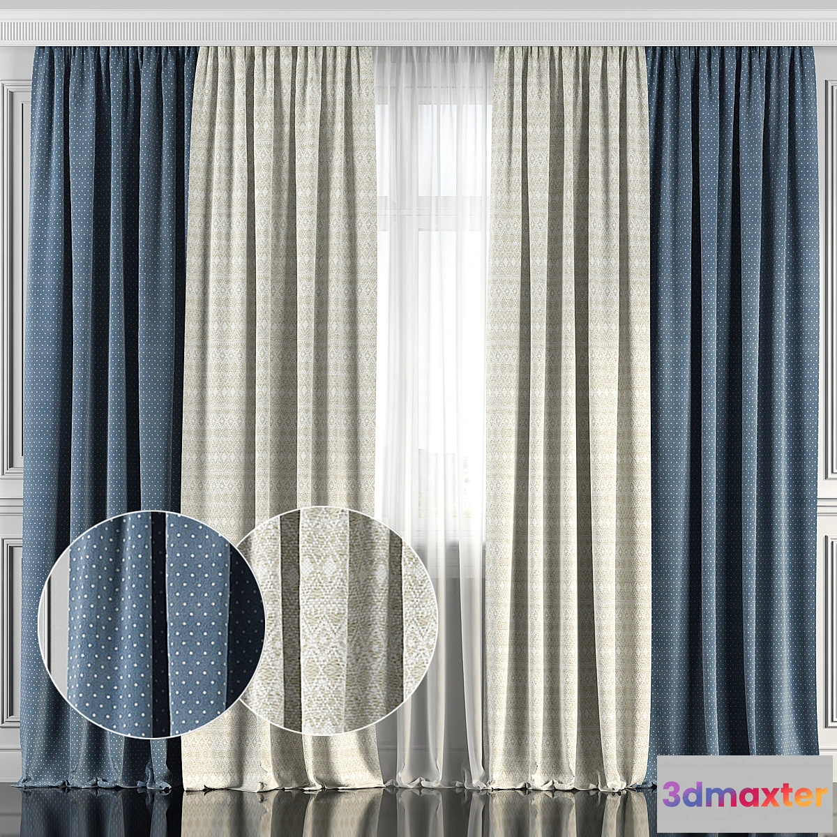 850111 - Curtains with window 134 - No.3