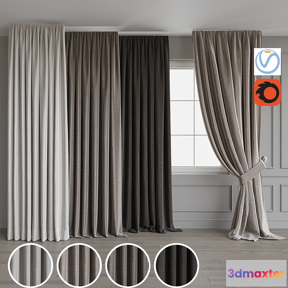 850173 - Curtain set 80 - No.3