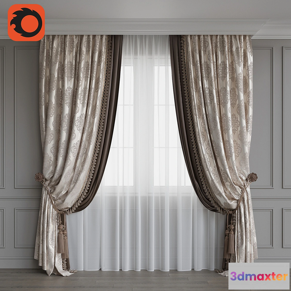 850251 - Portiere classic 2 beige - No.3