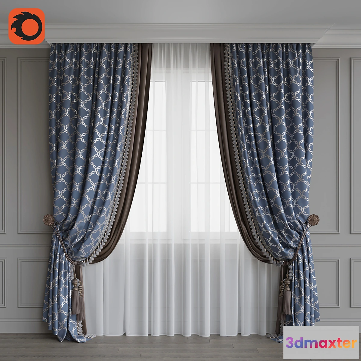 850273 - Portiere classic 3 blue - No.4