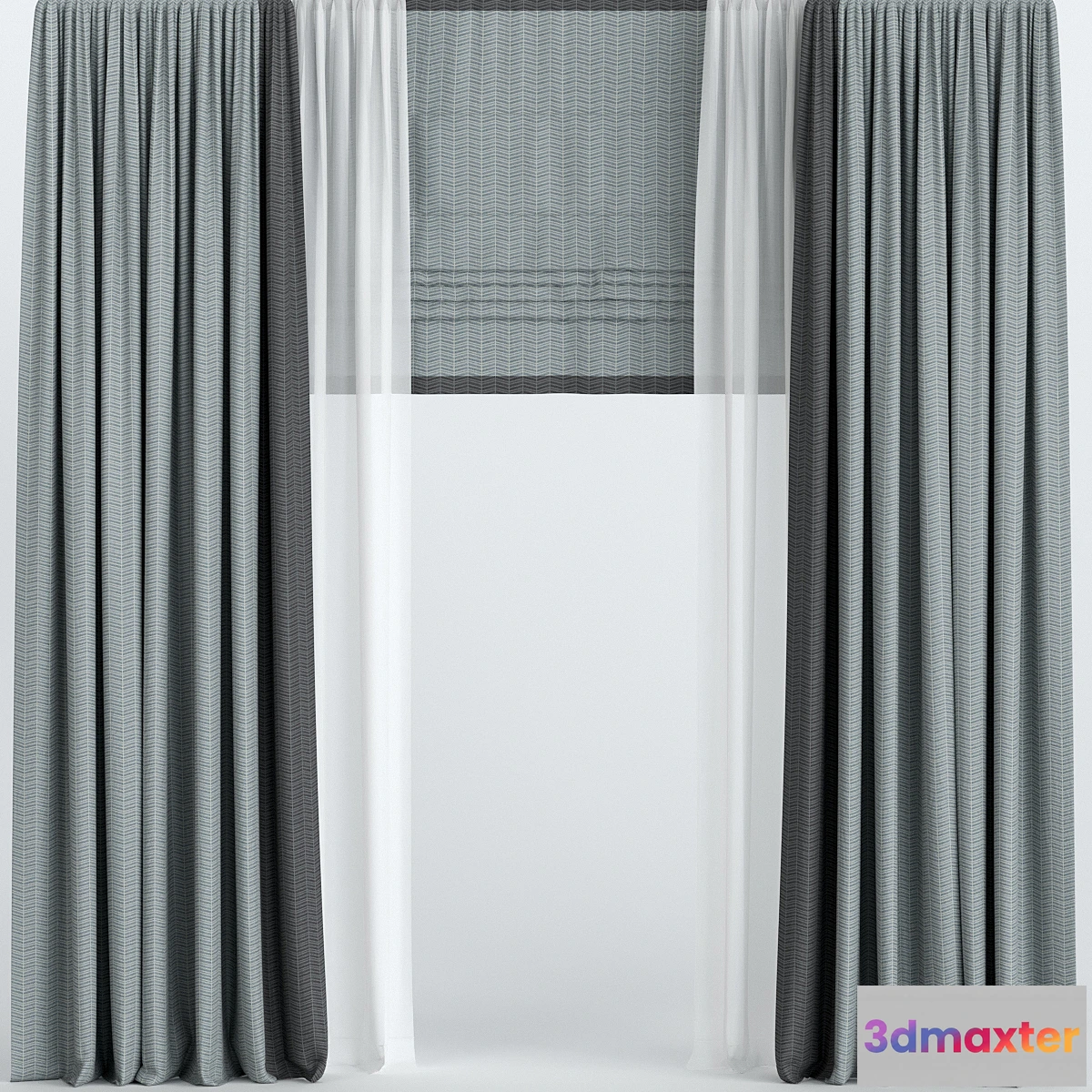 873089 - Curtains with Roman and tulle. - No.4