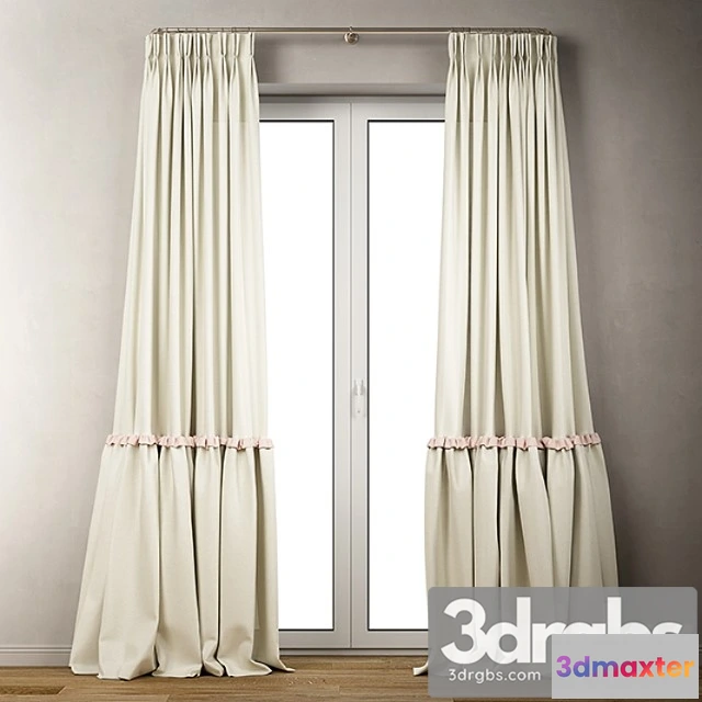 919886 - curly curtains with ruffles