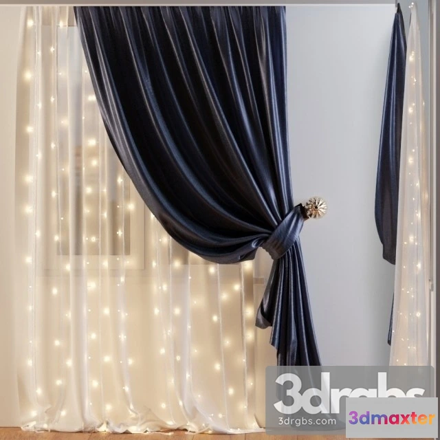 920422 - Curtain Shade With A Garland