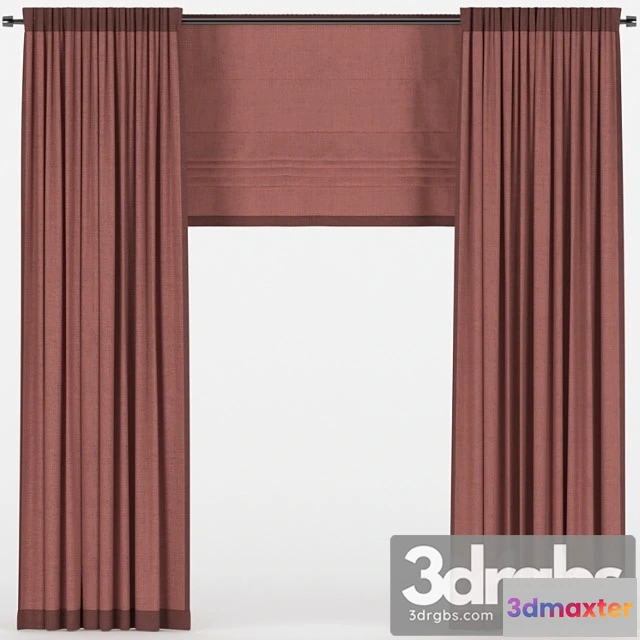 920748 - Curtains with a Roman Curtain