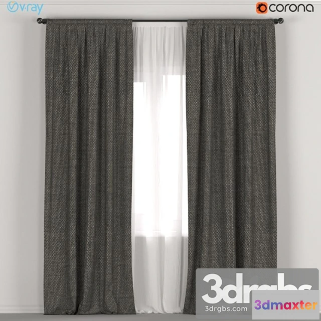 920856 - Dark curtains + tulle.