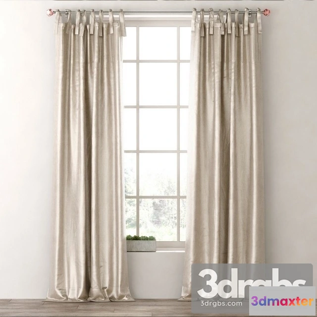 921032 - Luster Silk Tie Top Drapery Panel