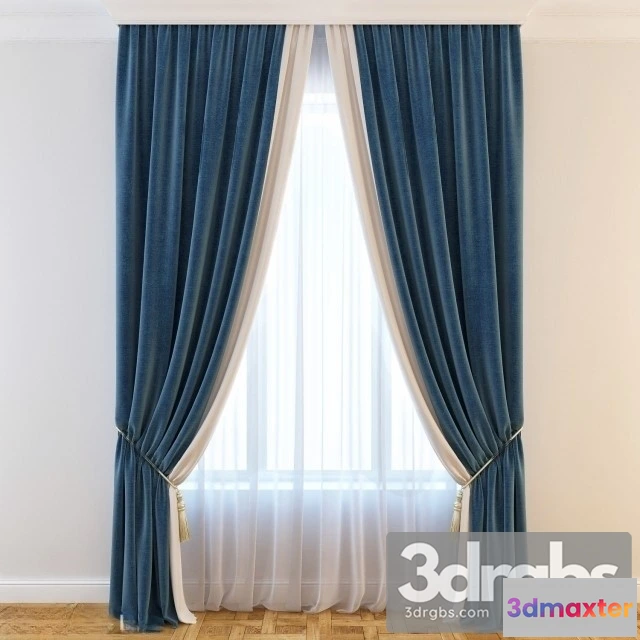 921042 - Luxury Curtain Blue