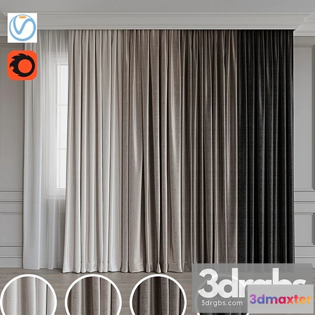 921298 - Set Of Curtains 105