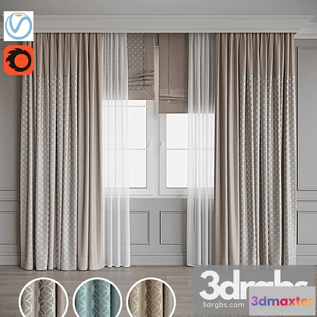 921300 - Set Of Curtains 106