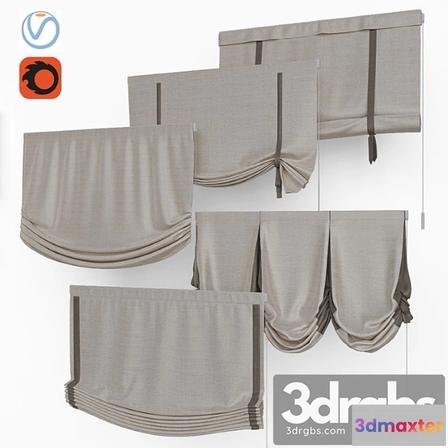 921338 - Set of roman blinds 9