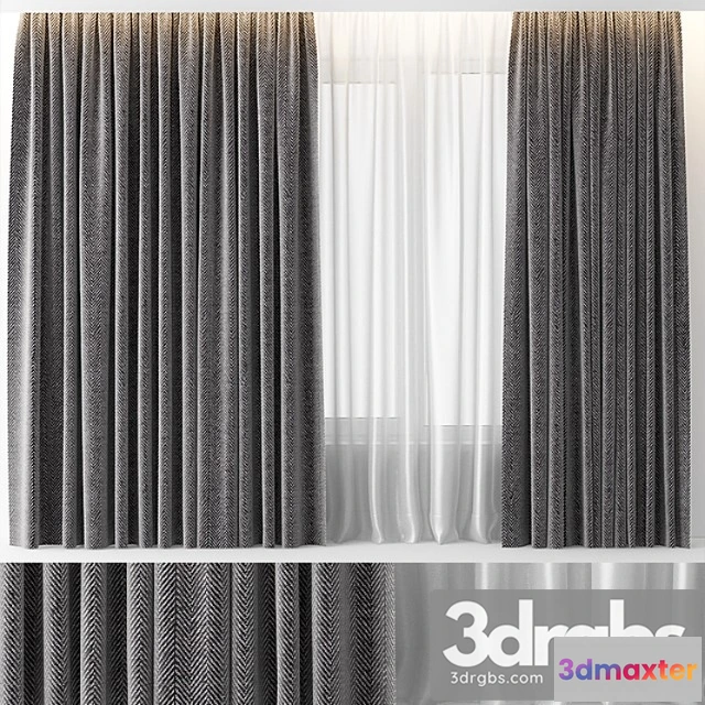 921454 - Wool gray curtains