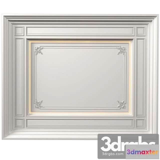 1018640 - Art deco coffered illuminated ceiling.modern coffered illuminated ceiling 2