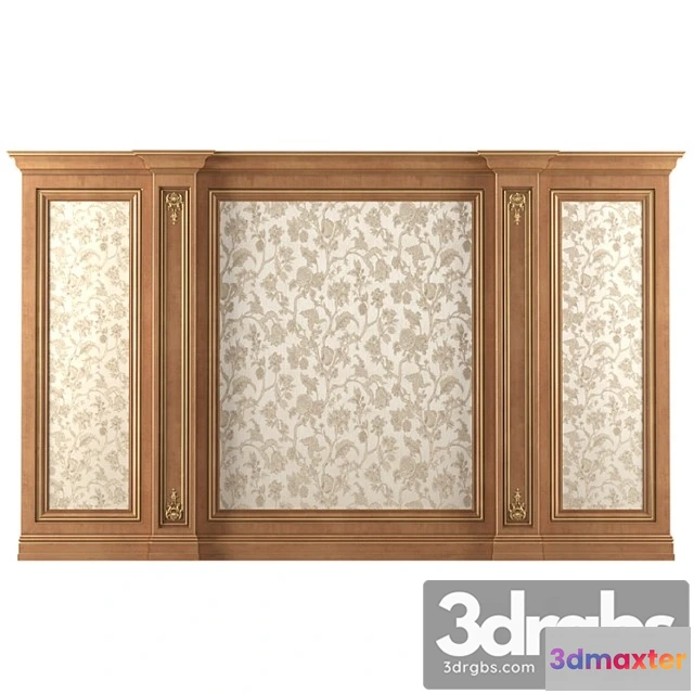 1018752 - Wall wood boiserie paneling