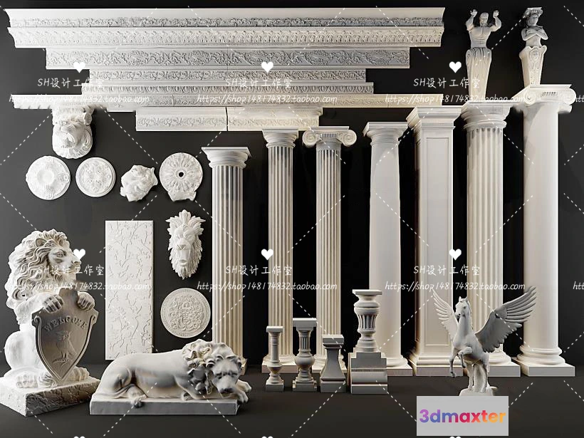 1136118 - Decorative Plaster - 3D Models - 0102