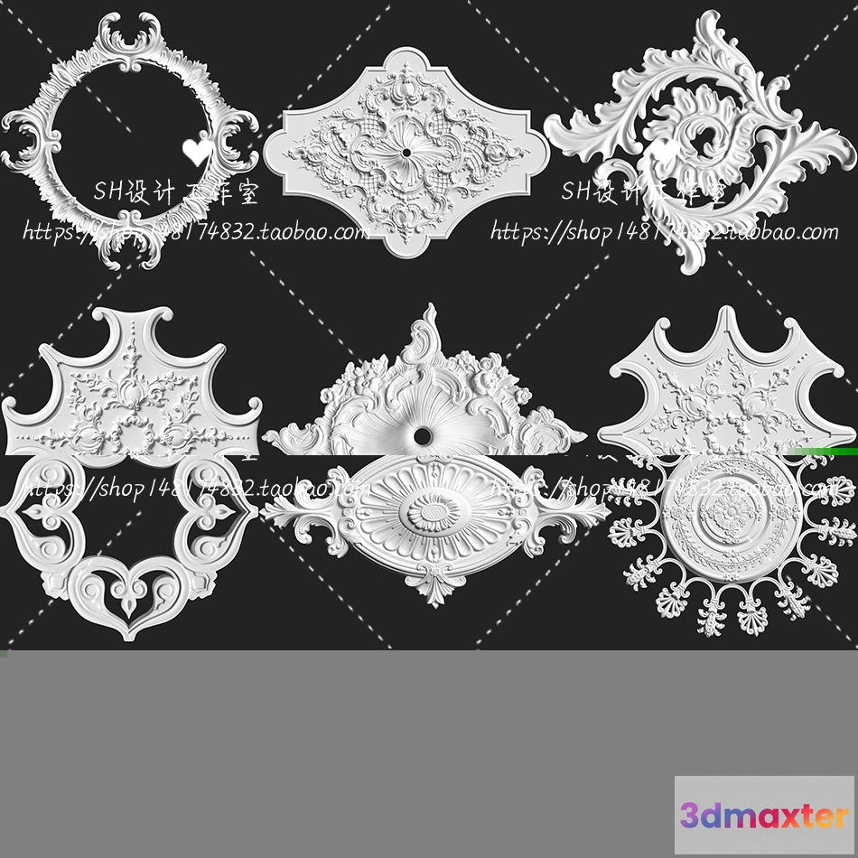 1136186 - Decorative Plaster - 3D Models - 0136