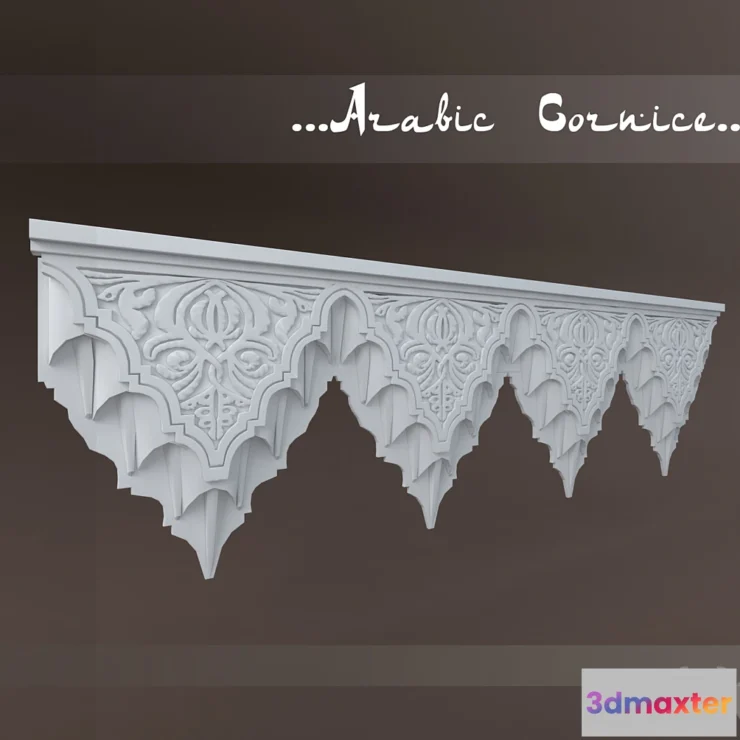 1273792 - Arabic cornice 3D Max