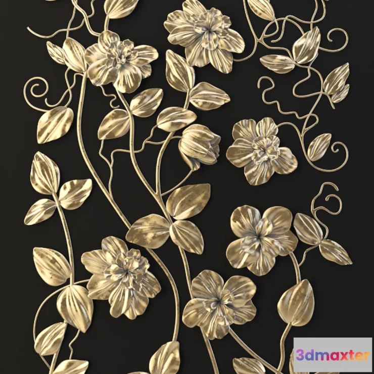 1274124 - floral decorations 3D Max