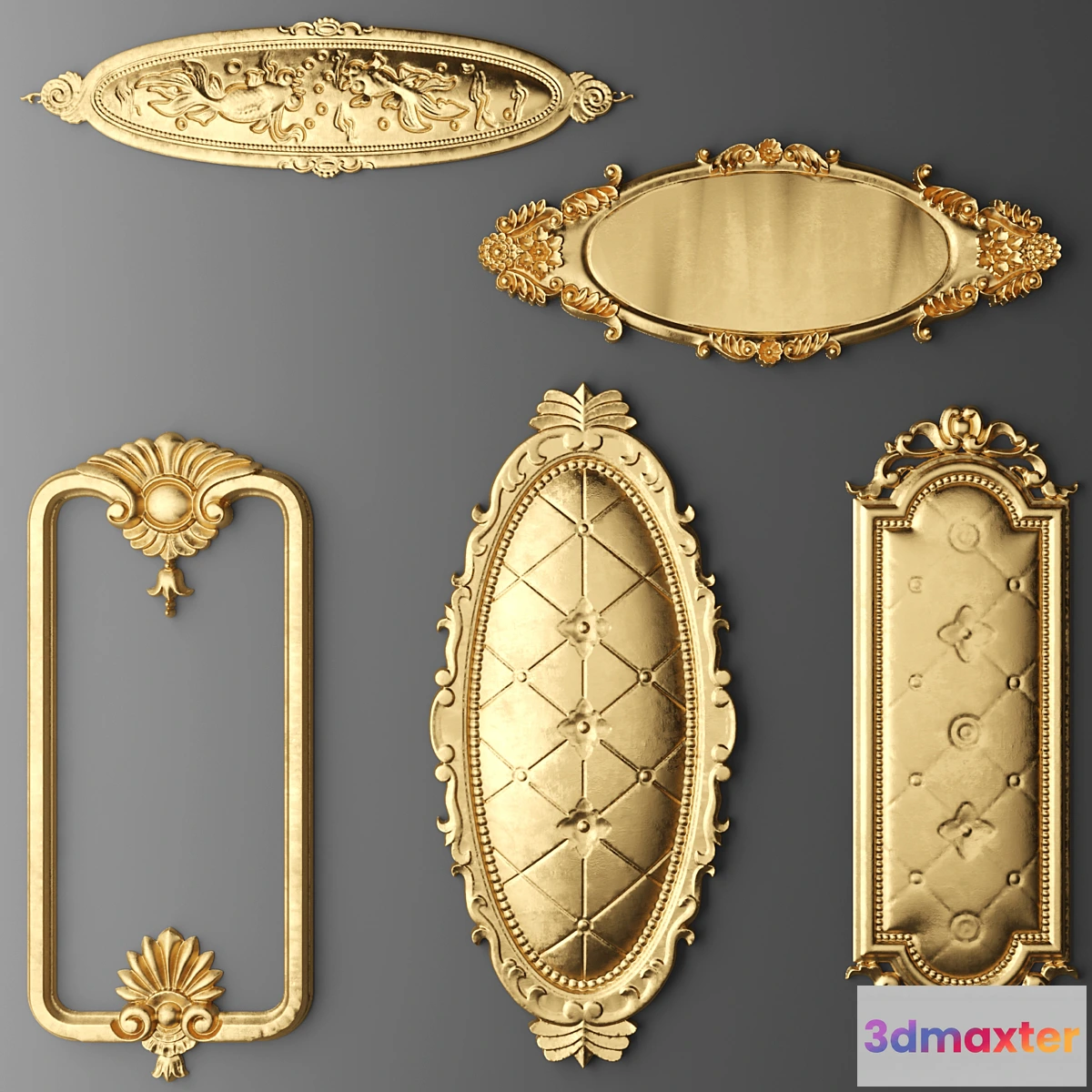 1282824 - Set stucco decoration - No.5 3D Max