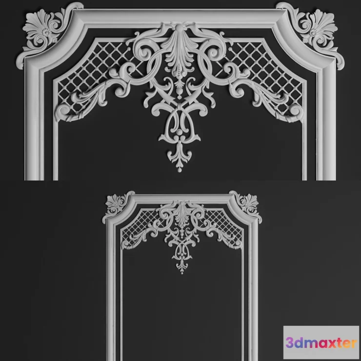 1285462 - Molding with stucco 3D Max