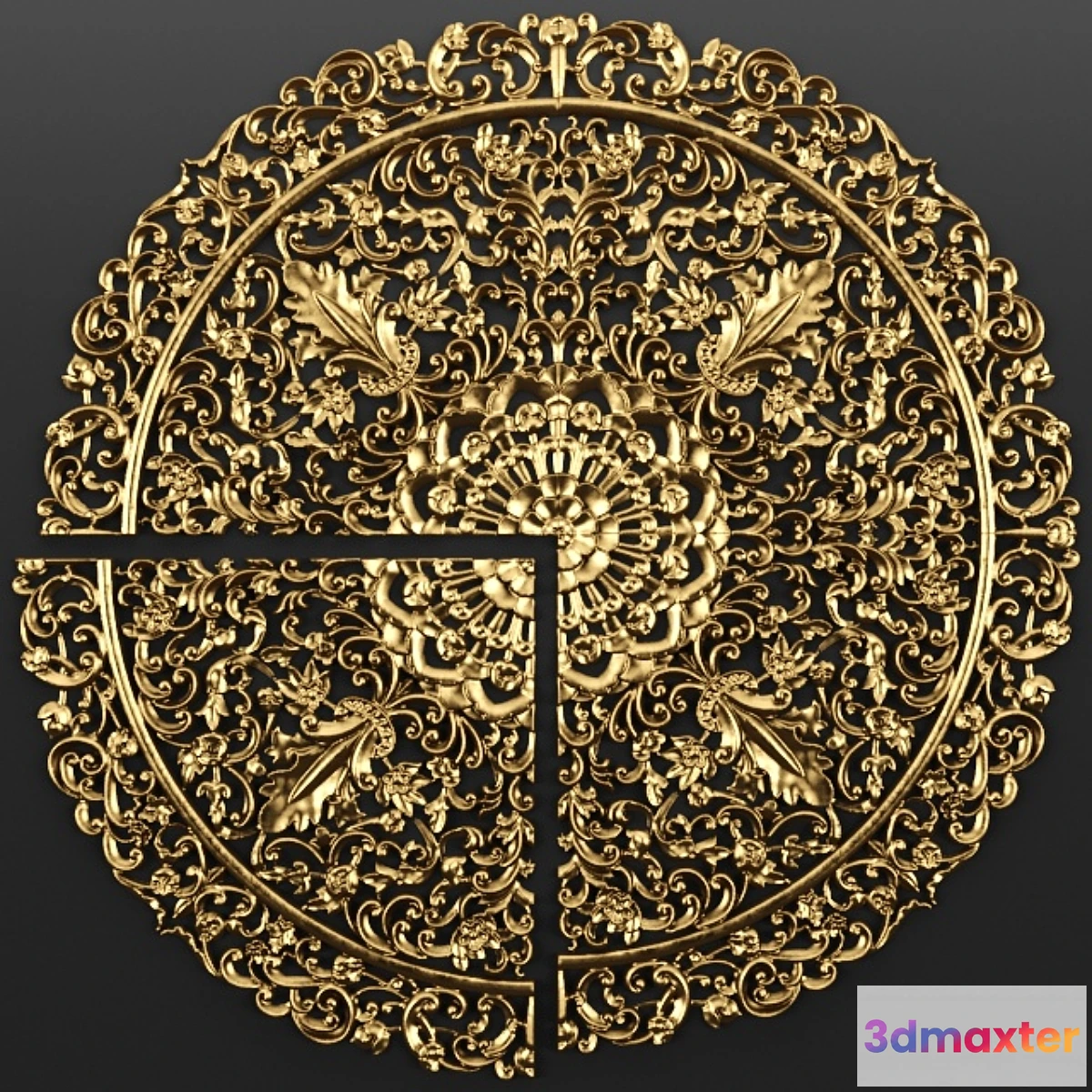 1286294 - Socket thread pattern ceiling. 3D Max